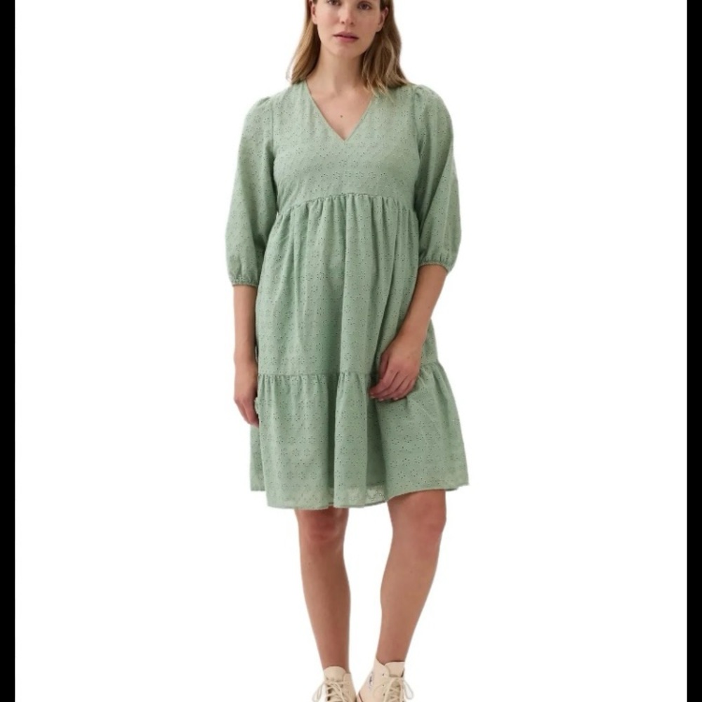 GAP Sage Green Maternity Dress
